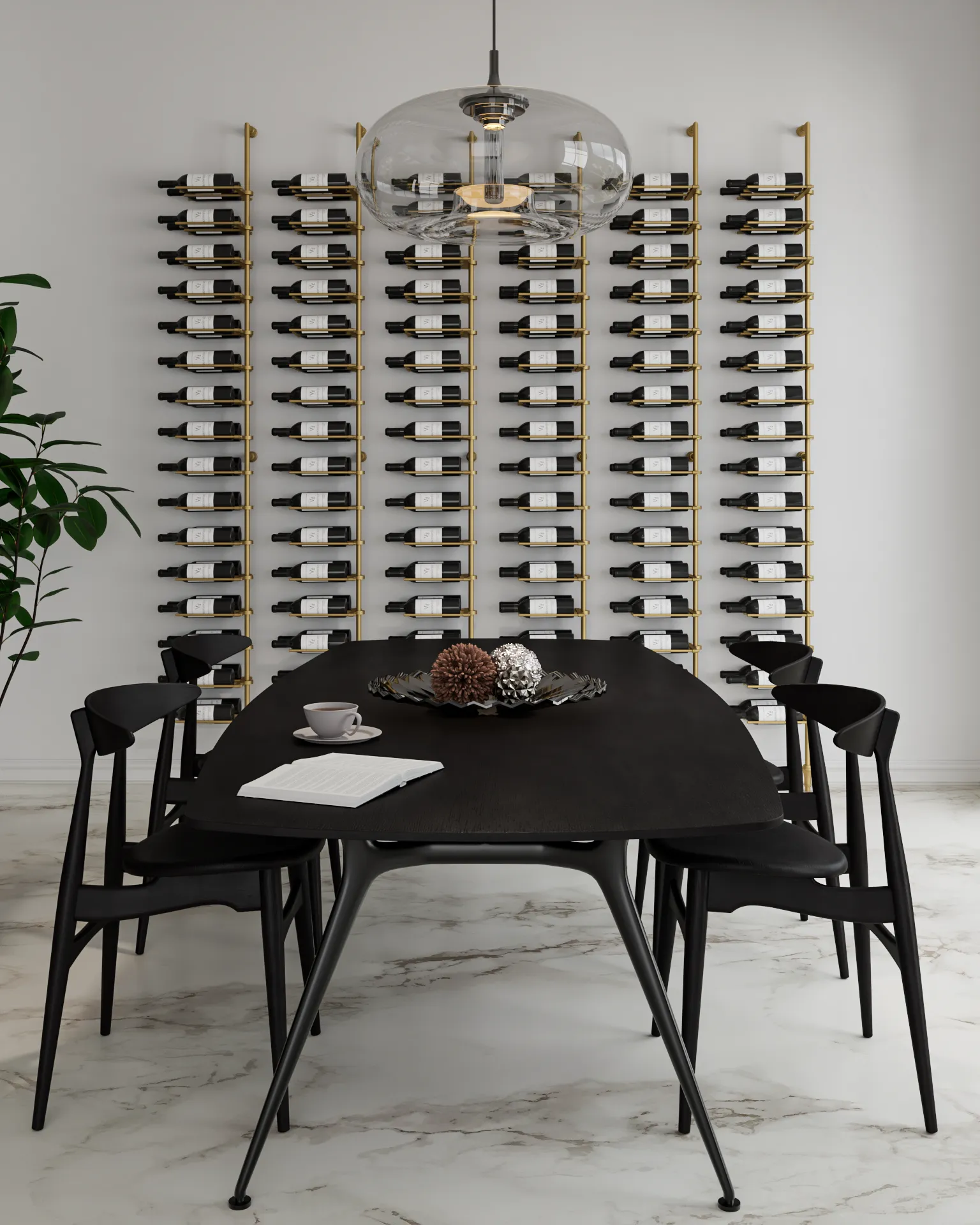 192-Bottle Siena Wine Wall