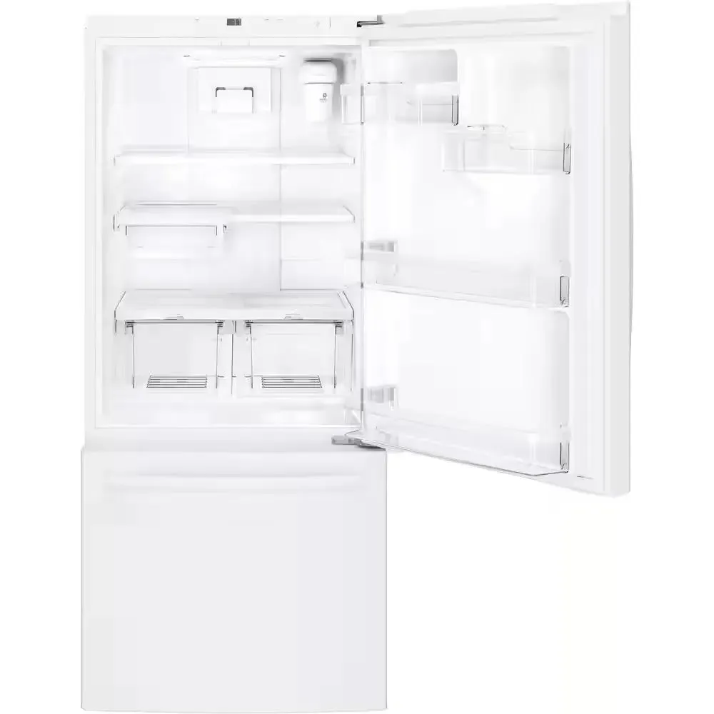 21.0 Cu. Ft. Bottom Freezer Refrigerator in White, ENERGY STAR
