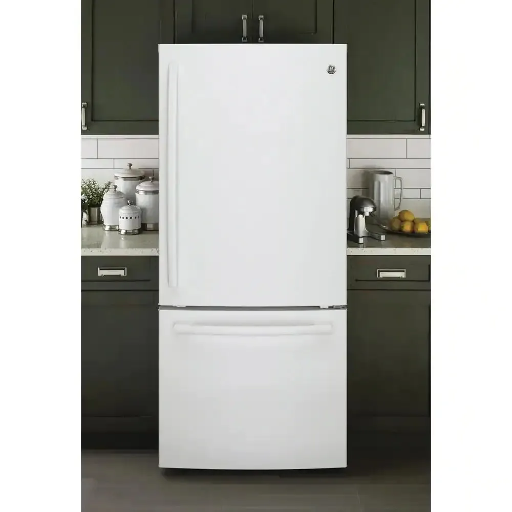 21.0 Cu. Ft. Bottom Freezer Refrigerator in White, ENERGY STAR