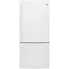 21.0 Cu. Ft. Bottom Freezer Refrigerator in White, ENERGY STAR