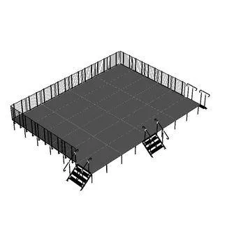 24'X32' Portable Stage Kits using 4X4 Stage Modules