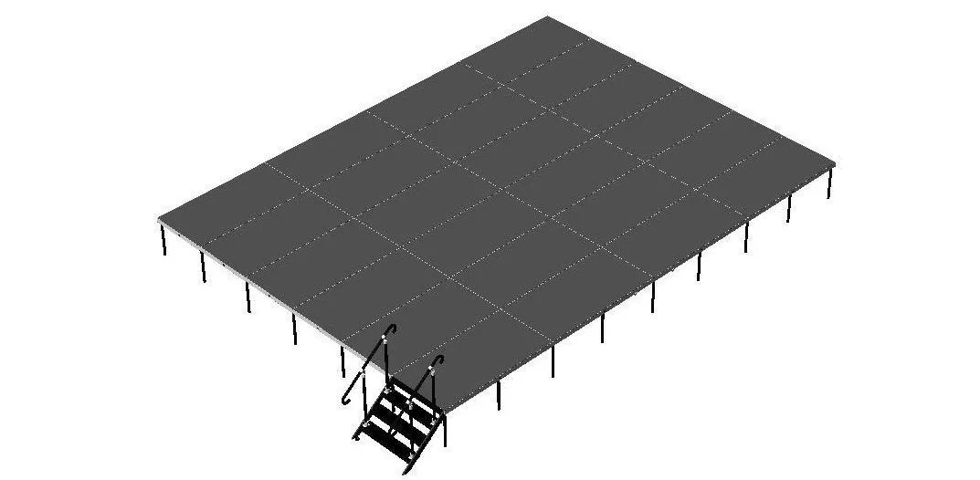 24'X32' Portable Stage Kits using 4X4 Stage Modules