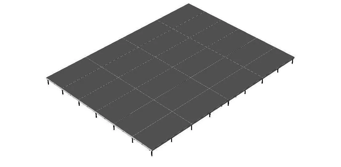 24'X32' Portable Stage Kits using 4X4 Stage Modules