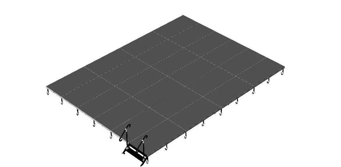 24'X32' Portable Stage Kits using 4X4 Stage Modules