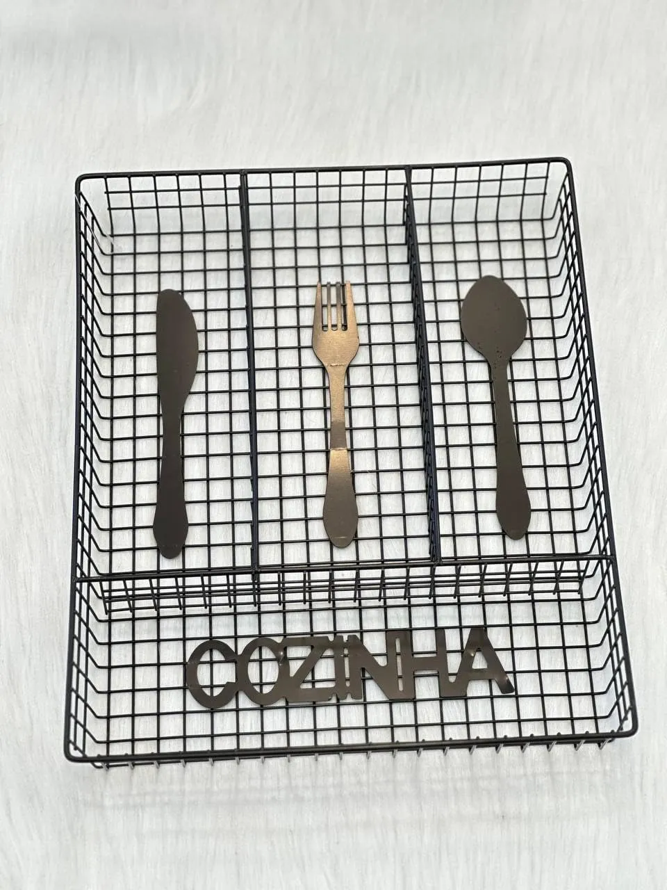 26X32Cm 4 Compartment Kitchen Cutlery Organizer Tray