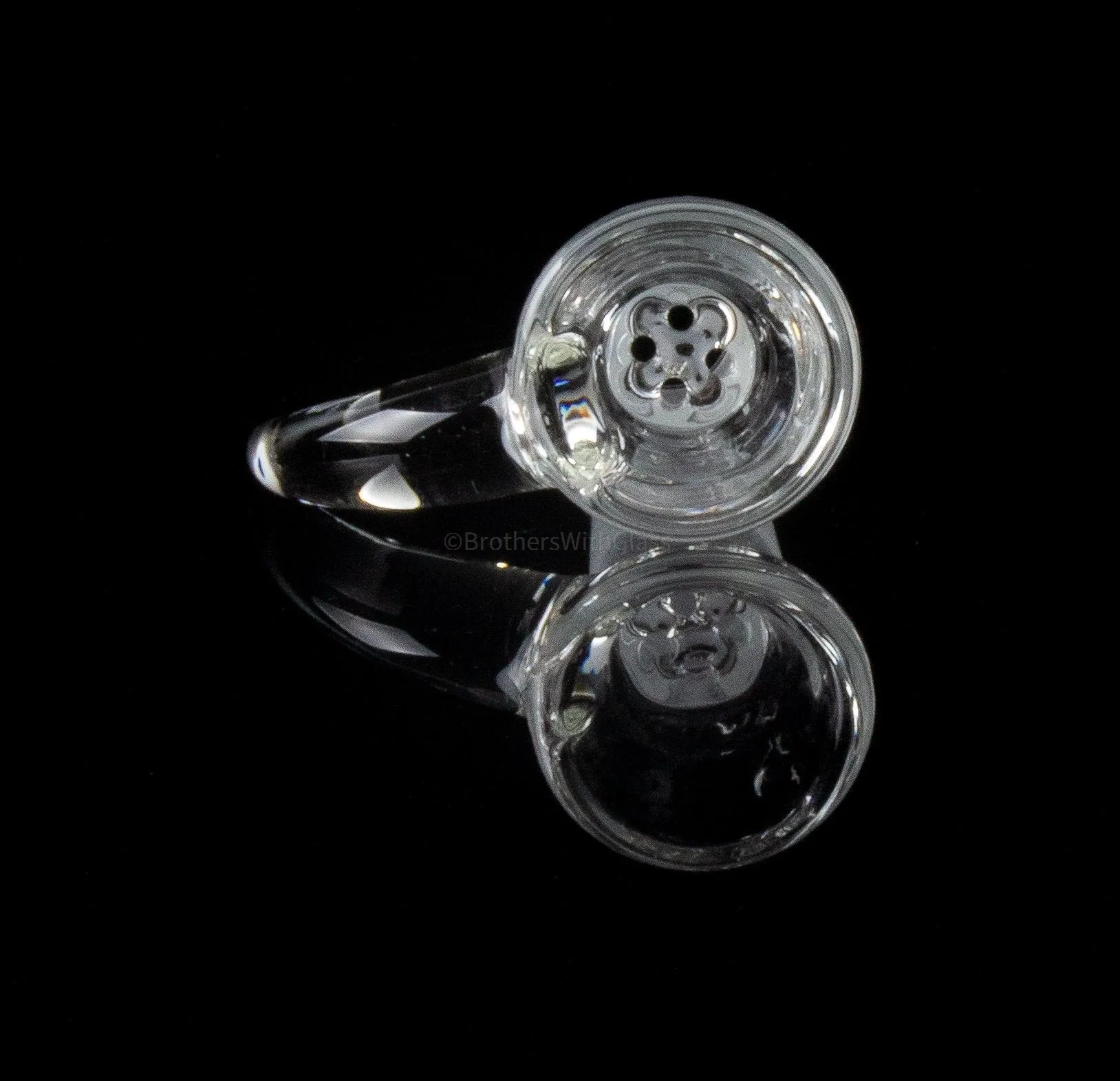 2K Glass Art 16 In Clear Double Stemline to Tree Perc Bong With Opal