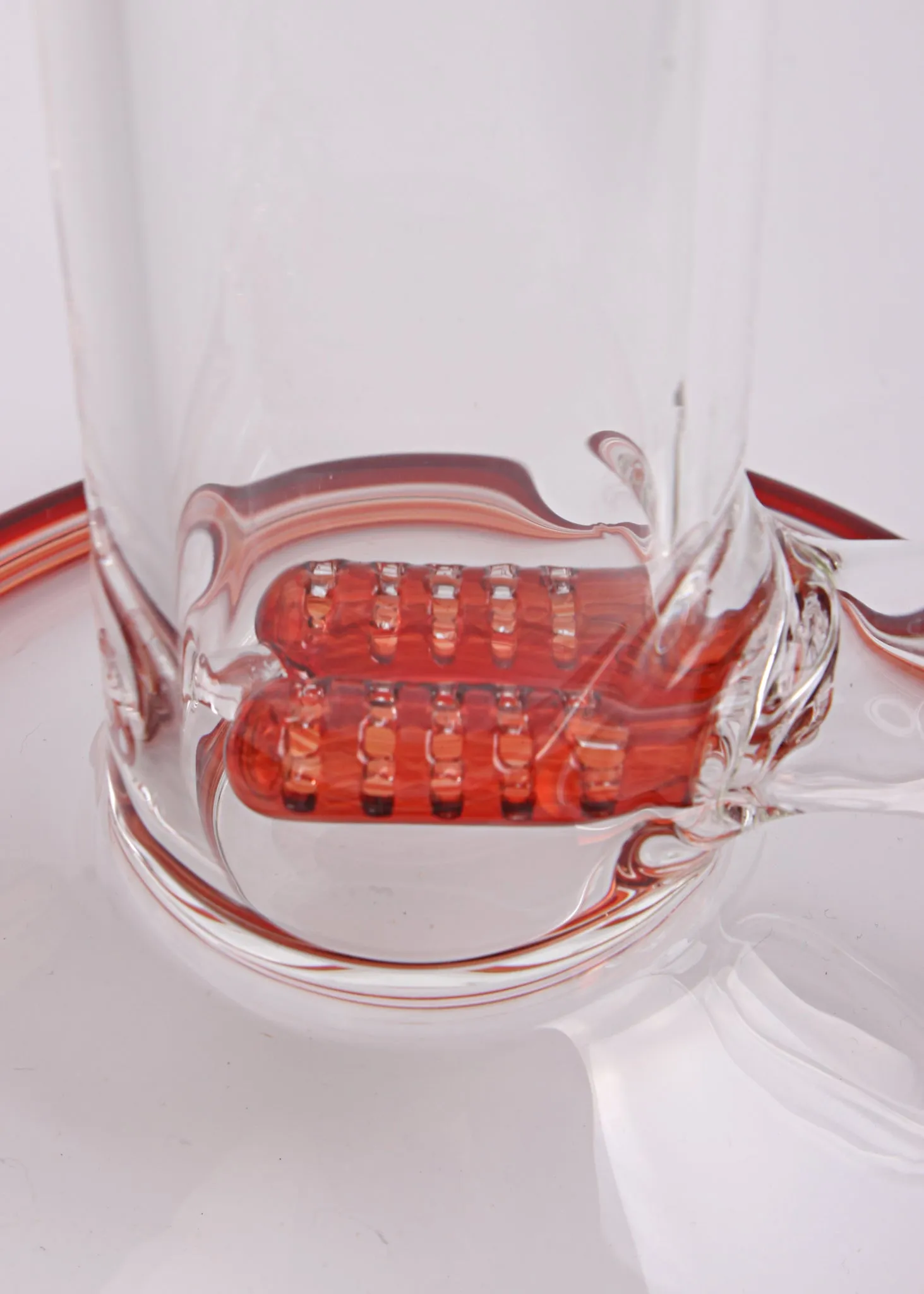 2K Glass Art 16 In Color Double Stemline Straight Bong