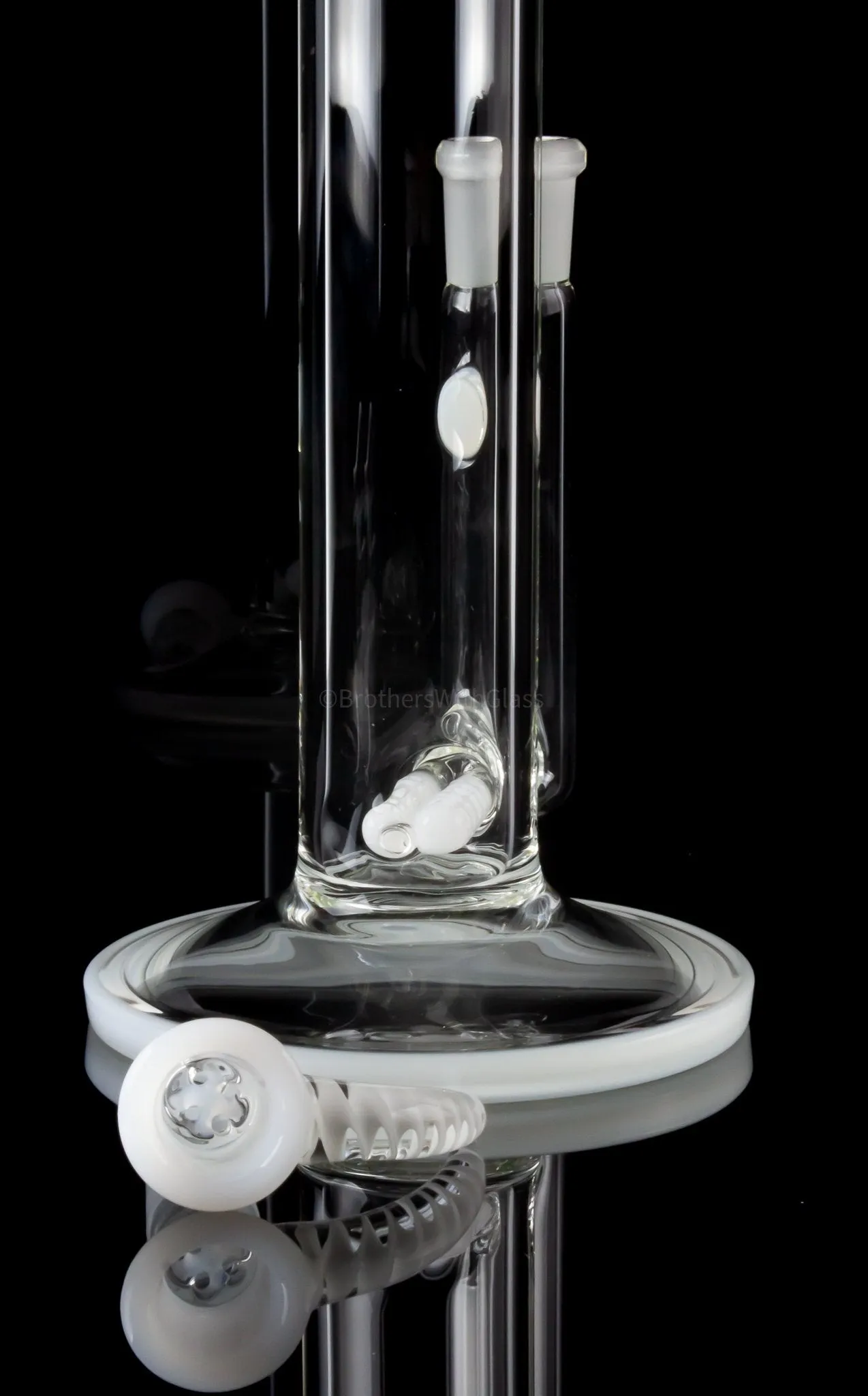 2K Glass Art 16 In Color Double Stemline Straight Bong