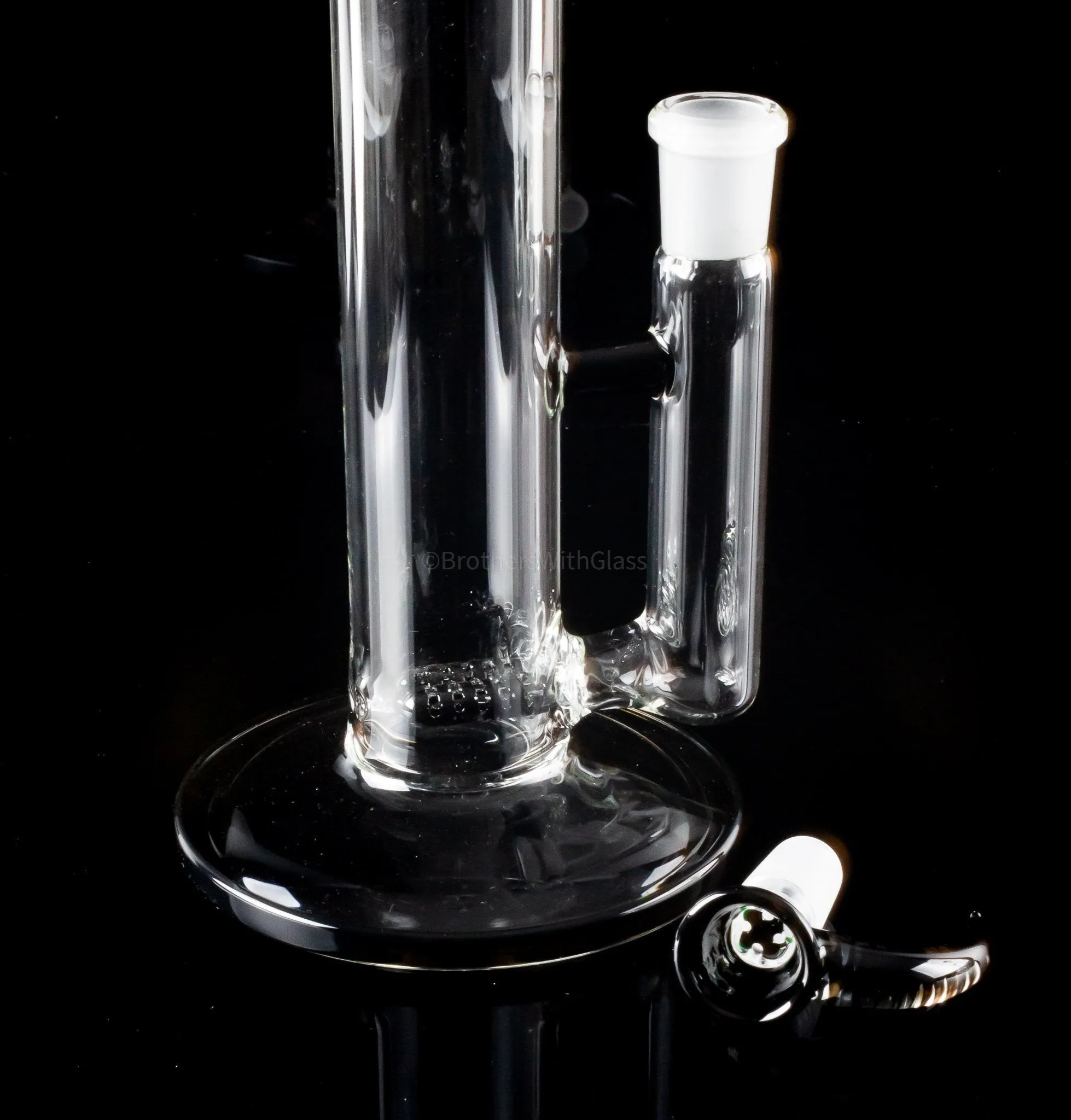 2K Glass Art 16 In Color Double Stemline Straight Bong