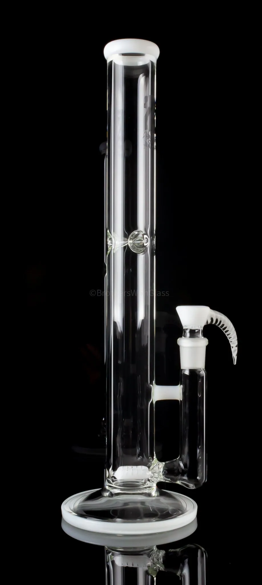 2K Glass Art 16 In Color Double Stemline Straight Bong