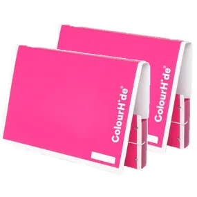 2x Colourhide My Handy Document Box A4 Pink