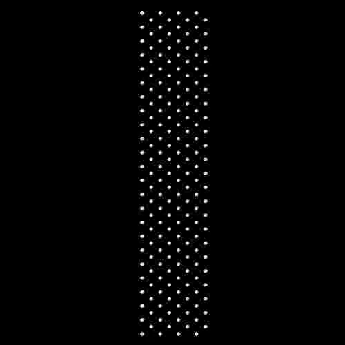 3" SS16 Offset Grid Rhinestone Strip Template Download