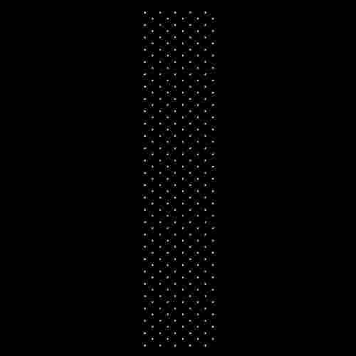 3" SS6 Offset Grid Rhinestone Strip Template Download