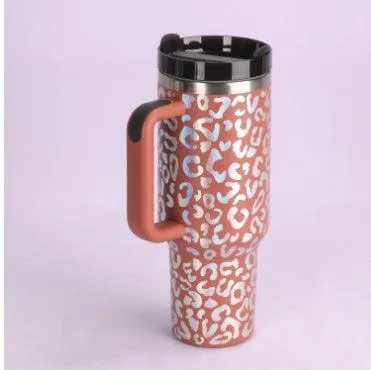 40 Oz Insulated Tumbler with Handle & Straw Spill Proof Vacuum Mug for Travel