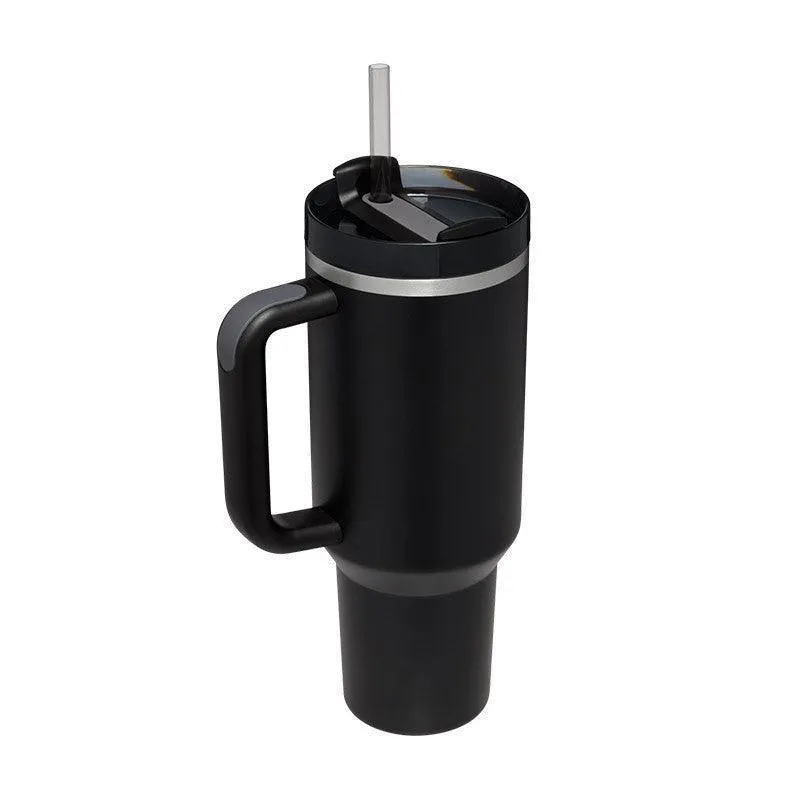 40 Oz Insulated Tumbler with Handle & Straw Spill Proof Vacuum Mug for Travel
