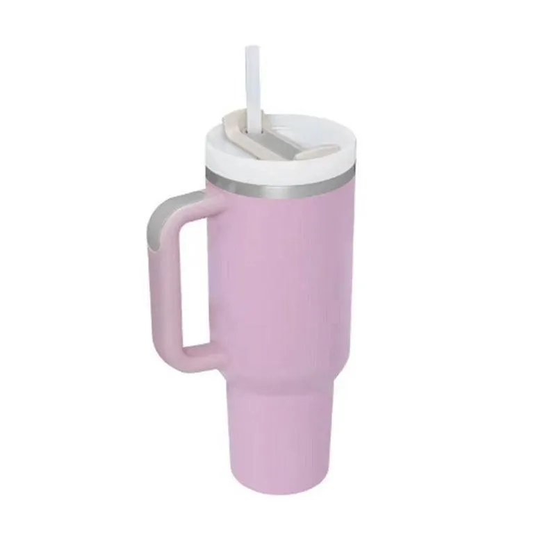 40 Oz Insulated Tumbler with Handle & Straw Spill Proof Vacuum Mug for Travel