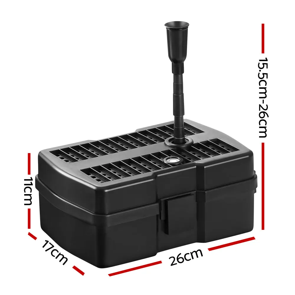 4.6ft Solar Pond Pump with Eco Filter Box Water Fountain Kit