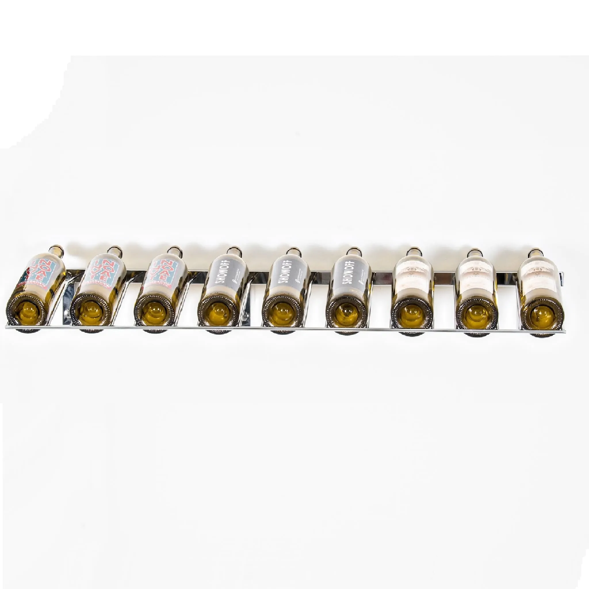 9 Bottle VintageView W Series Presentation Row Metal Wine Rack (WS-PR)