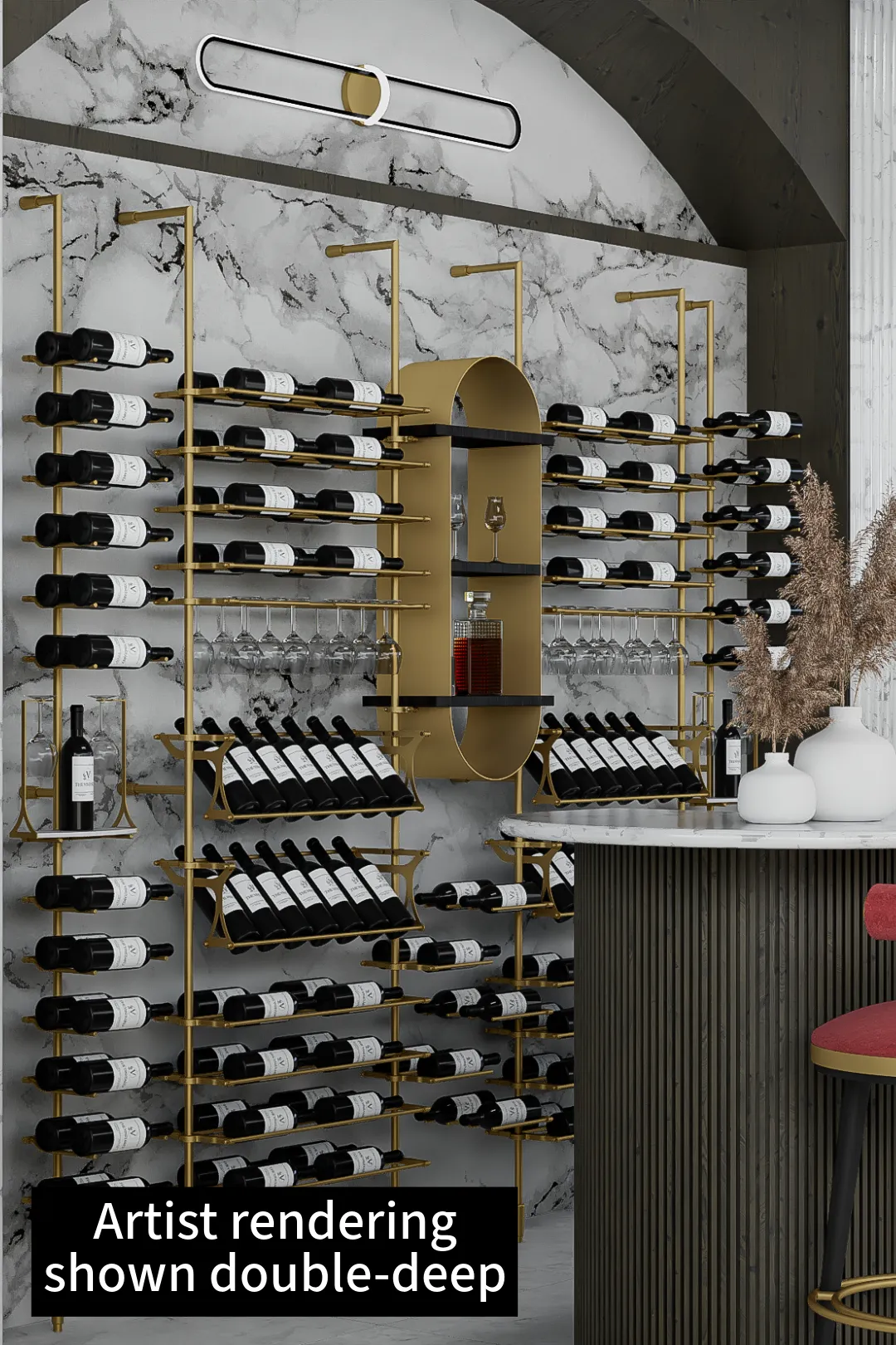 95-Bottle Tuscany Wine Wall