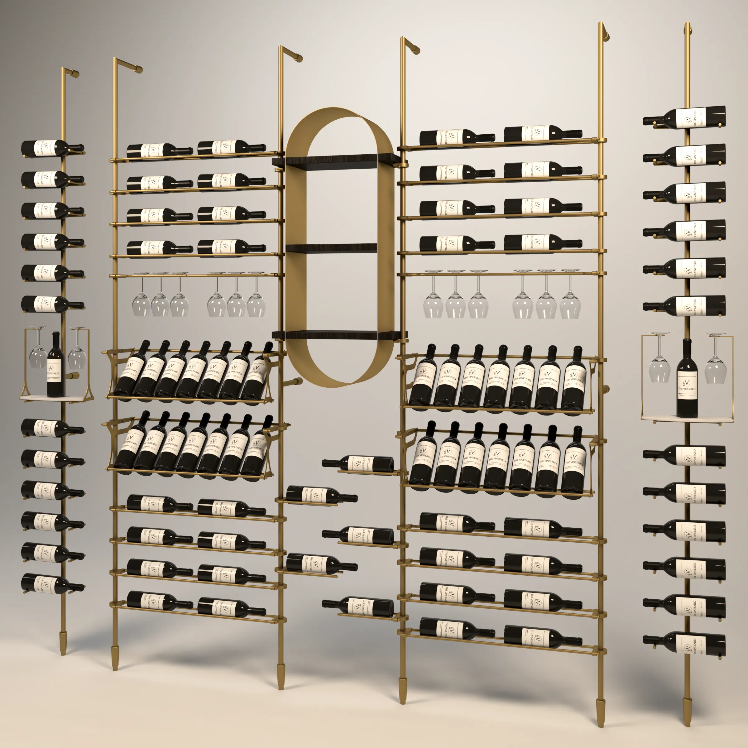 95-Bottle Tuscany Wine Wall