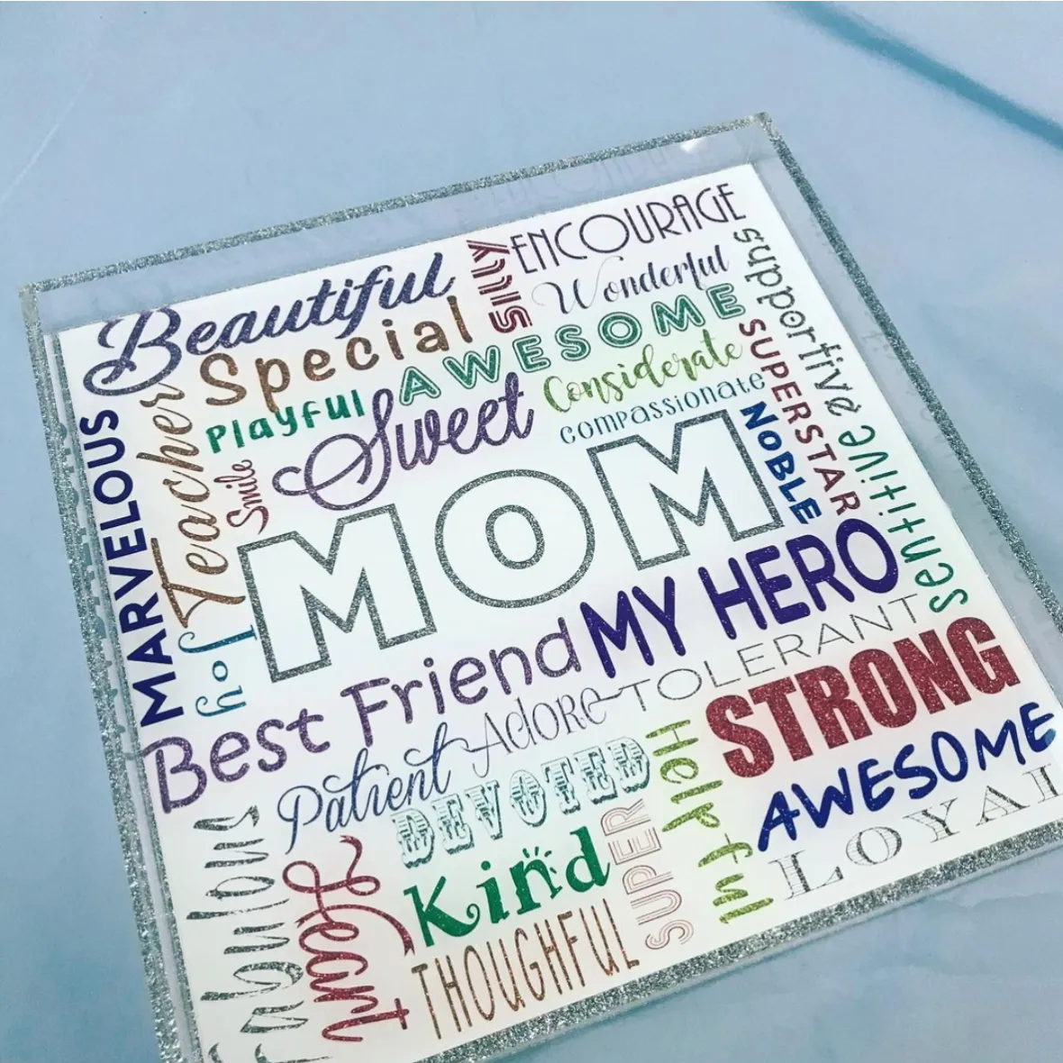 Acrylic Tray Square (Various Styles/Sizes) Custom