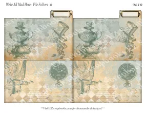 All Mad Here - Alice File Folders - 6 - 9610