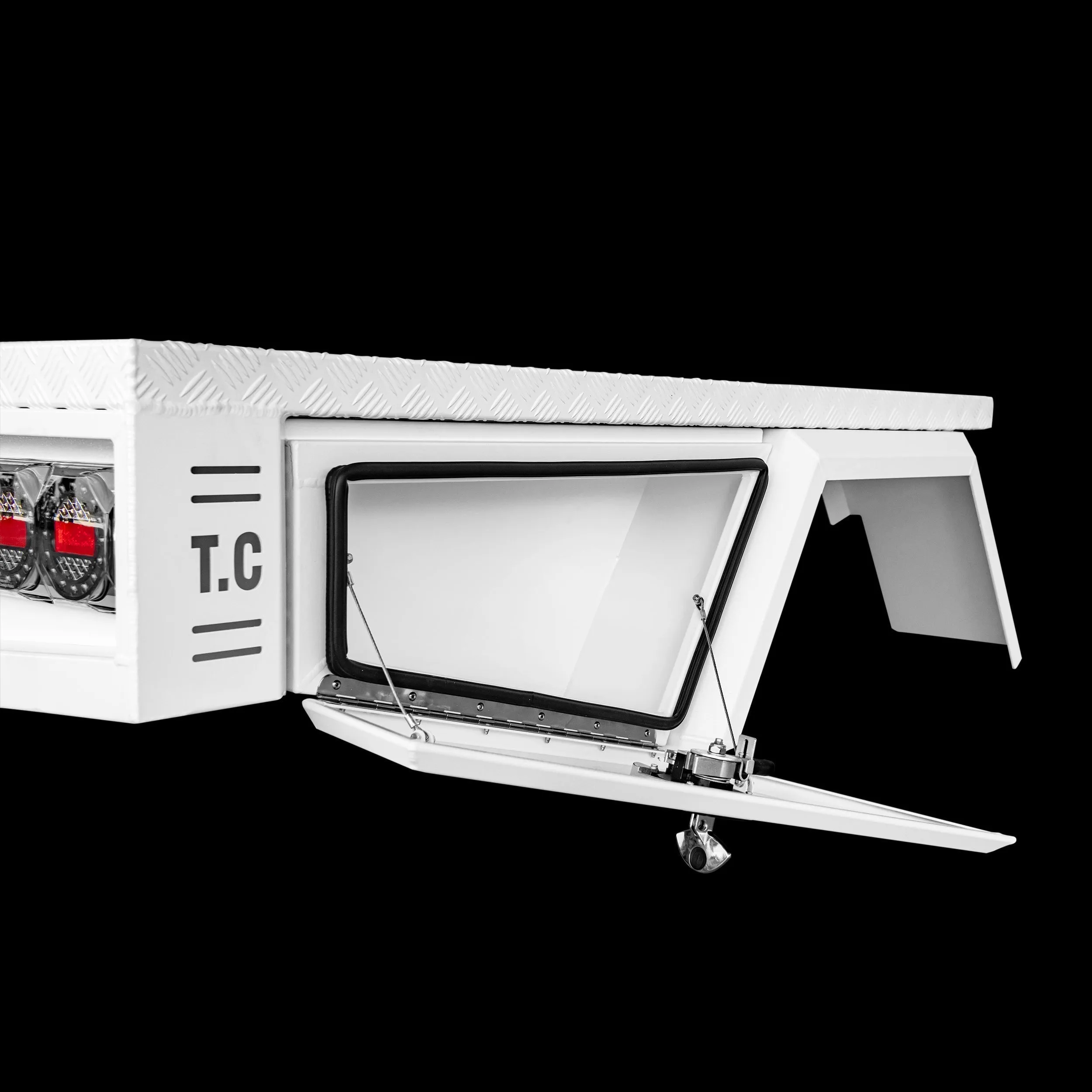 Aluminium Tray 2400mm No Headboard - White