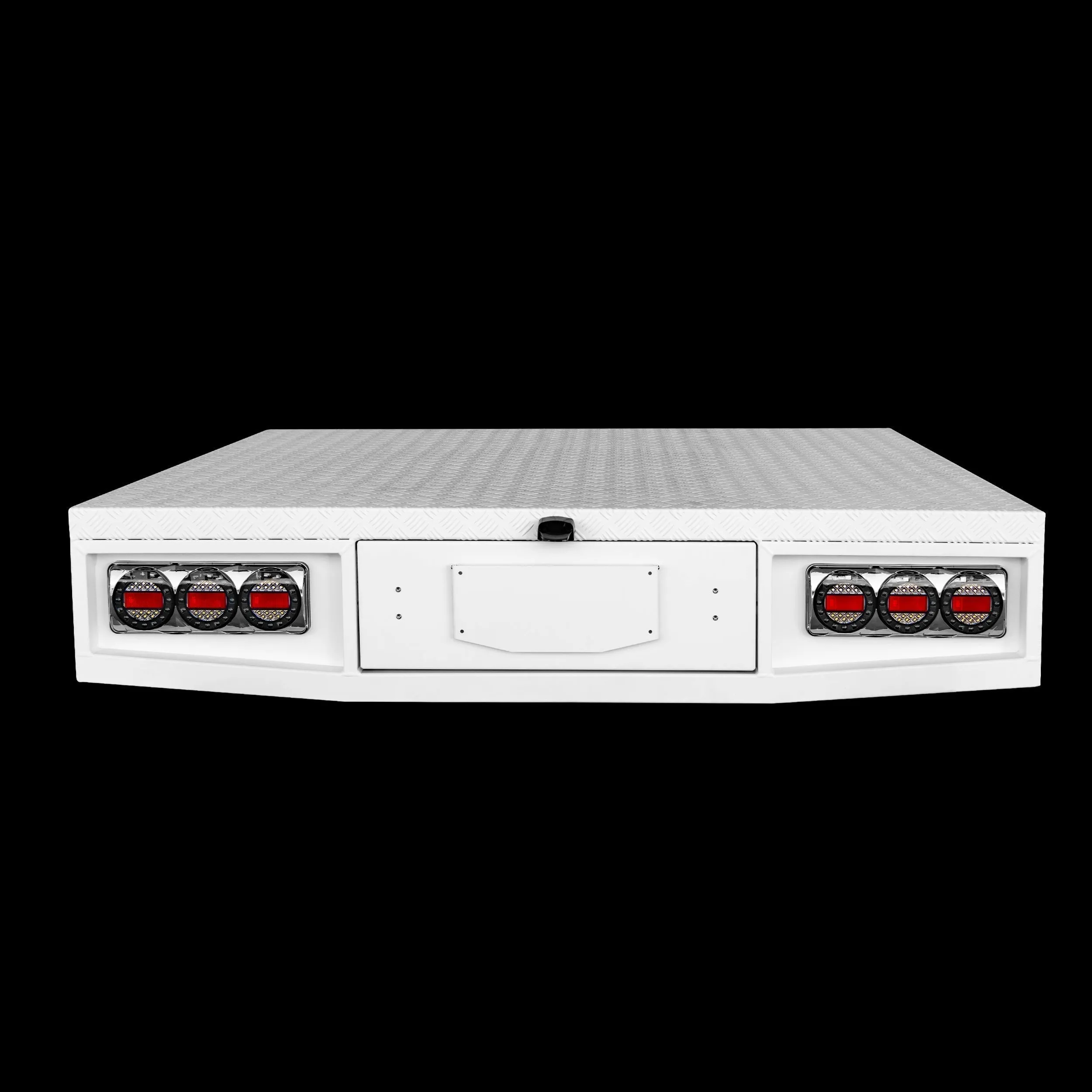 Aluminium Tray 2400mm No Headboard - White