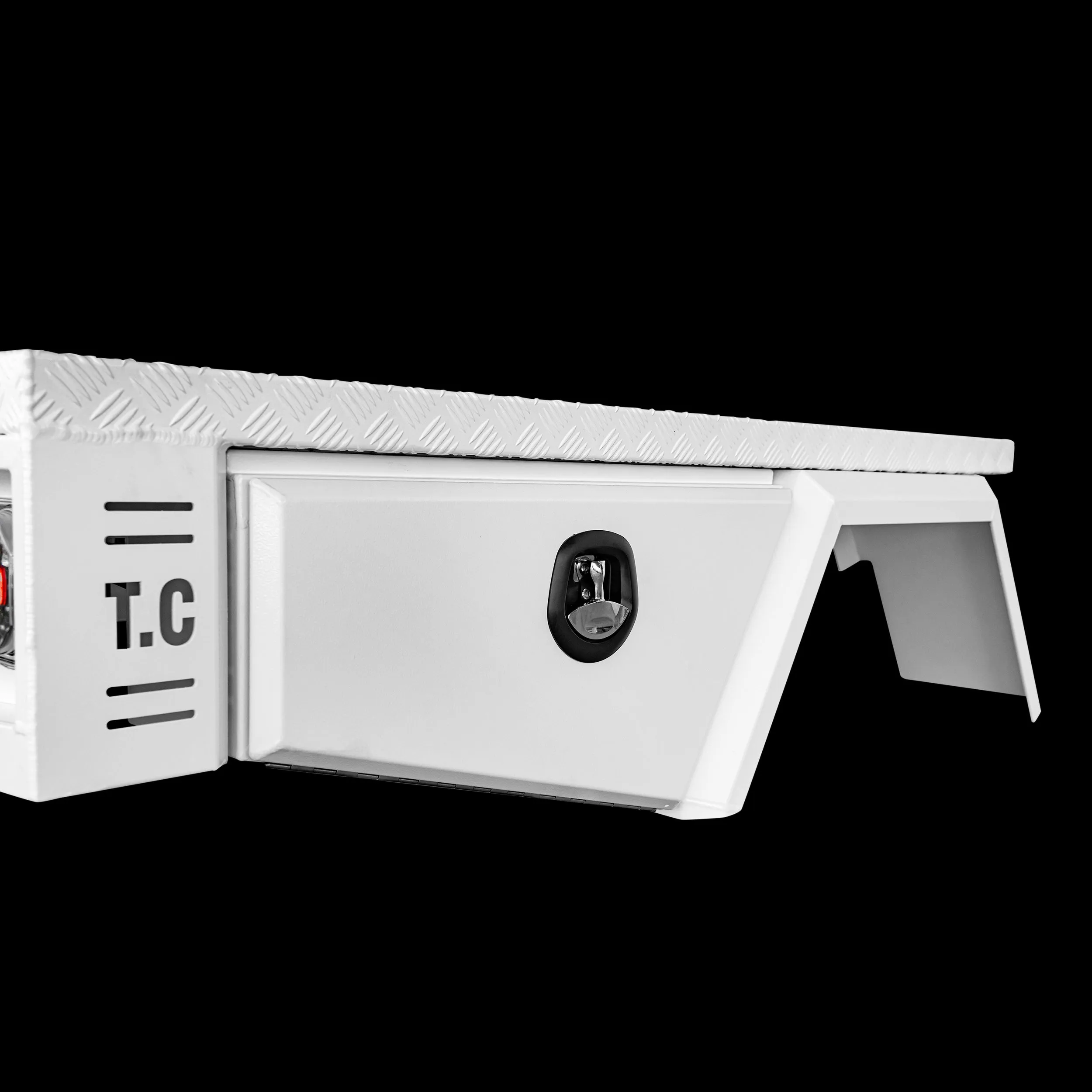 Aluminium Tray 2400mm No Headboard - White