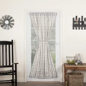 Annie Buffalo Grey Check Door Panel 72x40