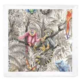 ARCADIA MONKEYS 18X18 ACRYLIC TRAY