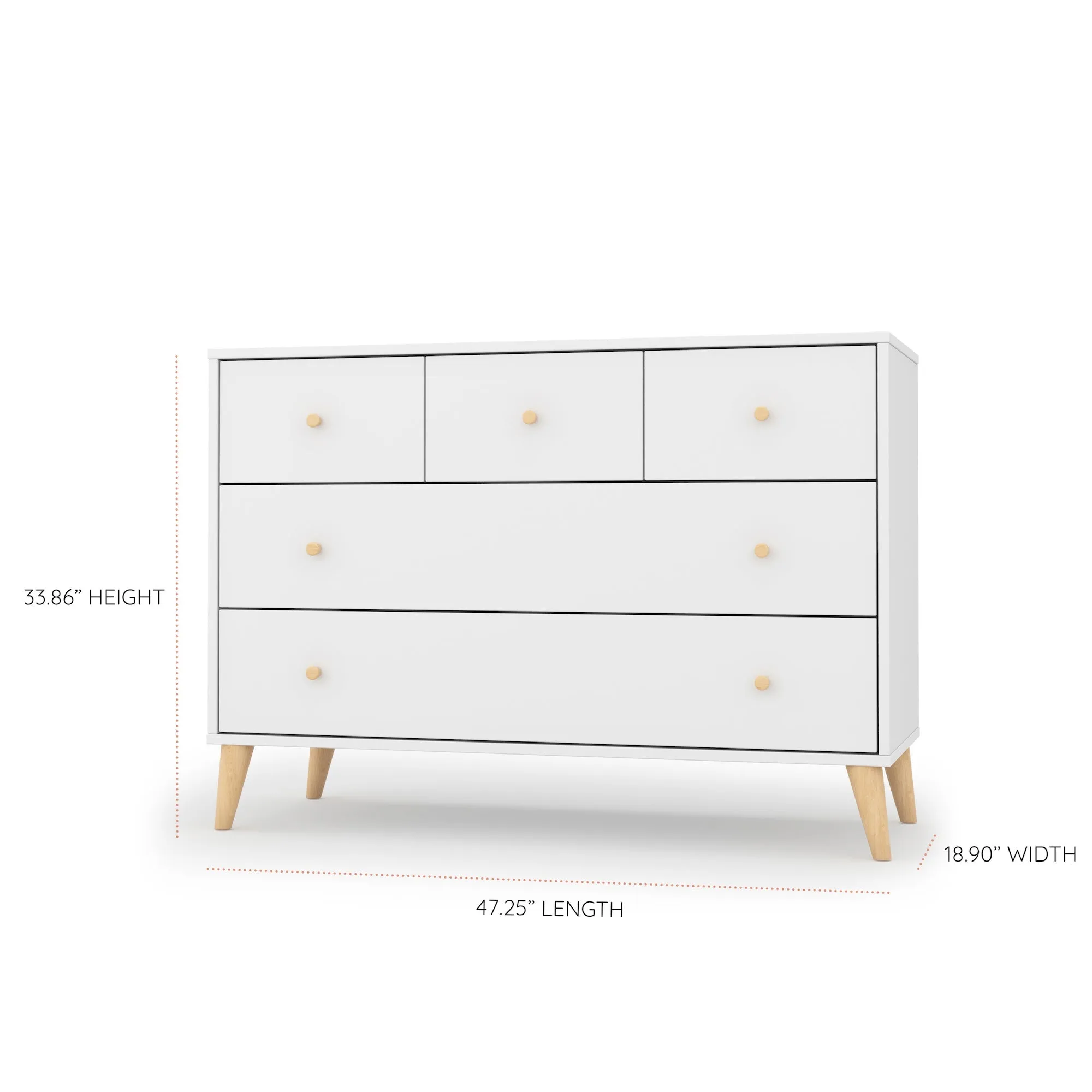 Austin 5-Drawer Nursery Dresser