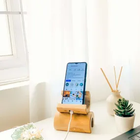 Bamboo Mobile Holder | Charging Dock | Ideal Corporate Gift