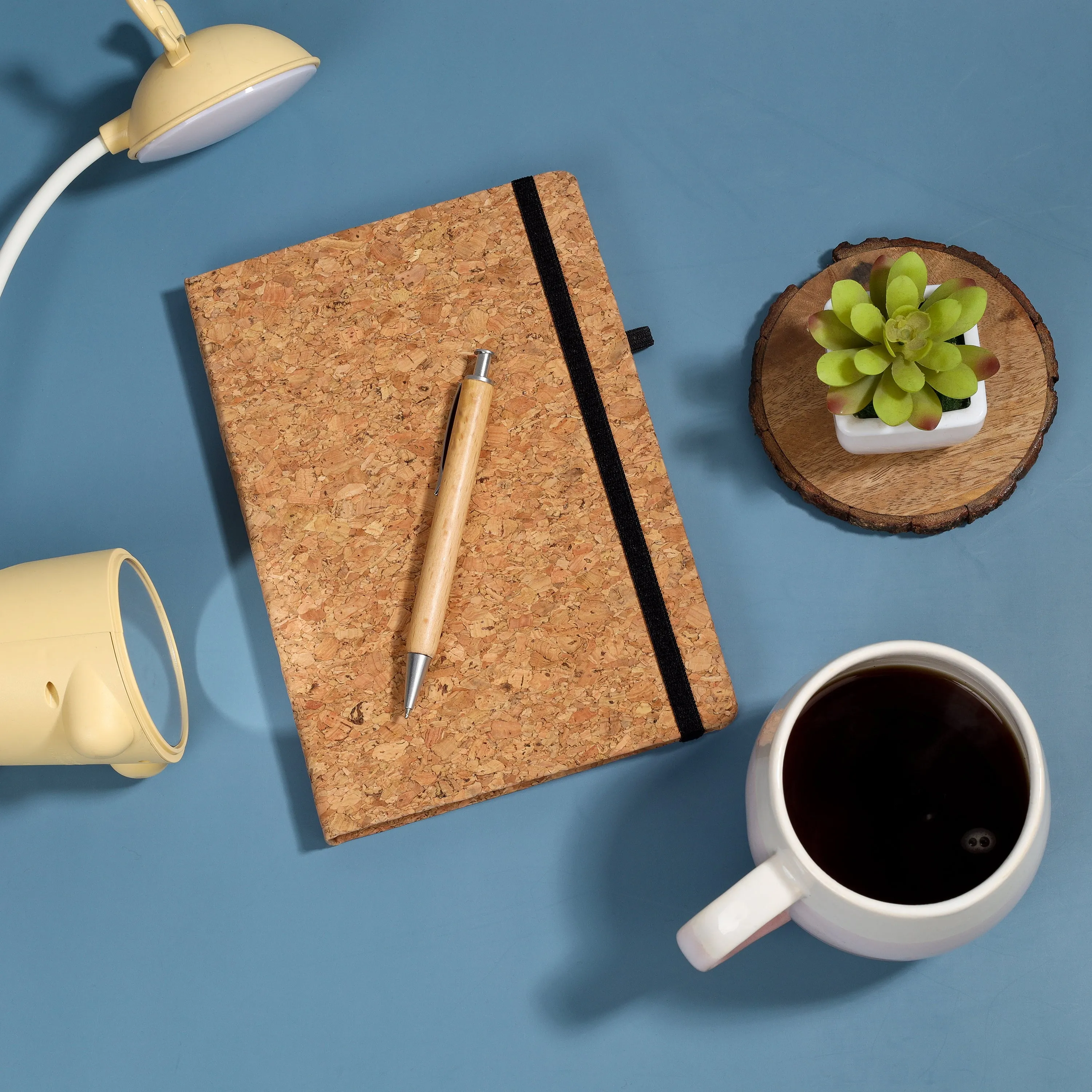 Bamboo Planner Gift Box | Nature's Melody and Sustainable Style by The Bamboo Bae | Mobile Stand with Diary & Pen