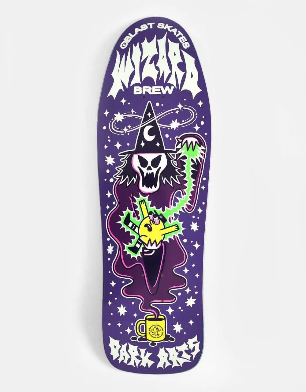 Blast Skates x Dark Arts Coffee 'Custom Shape' Skateboard Deck - 9.75"