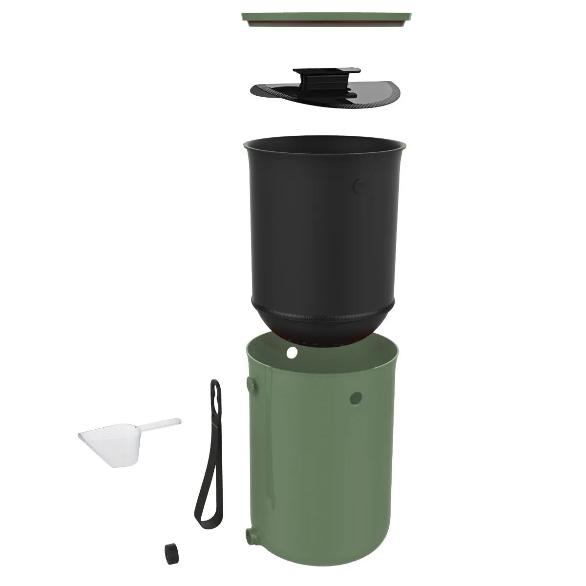 Bokashi Organko Two Kitchen Composter Value Pack