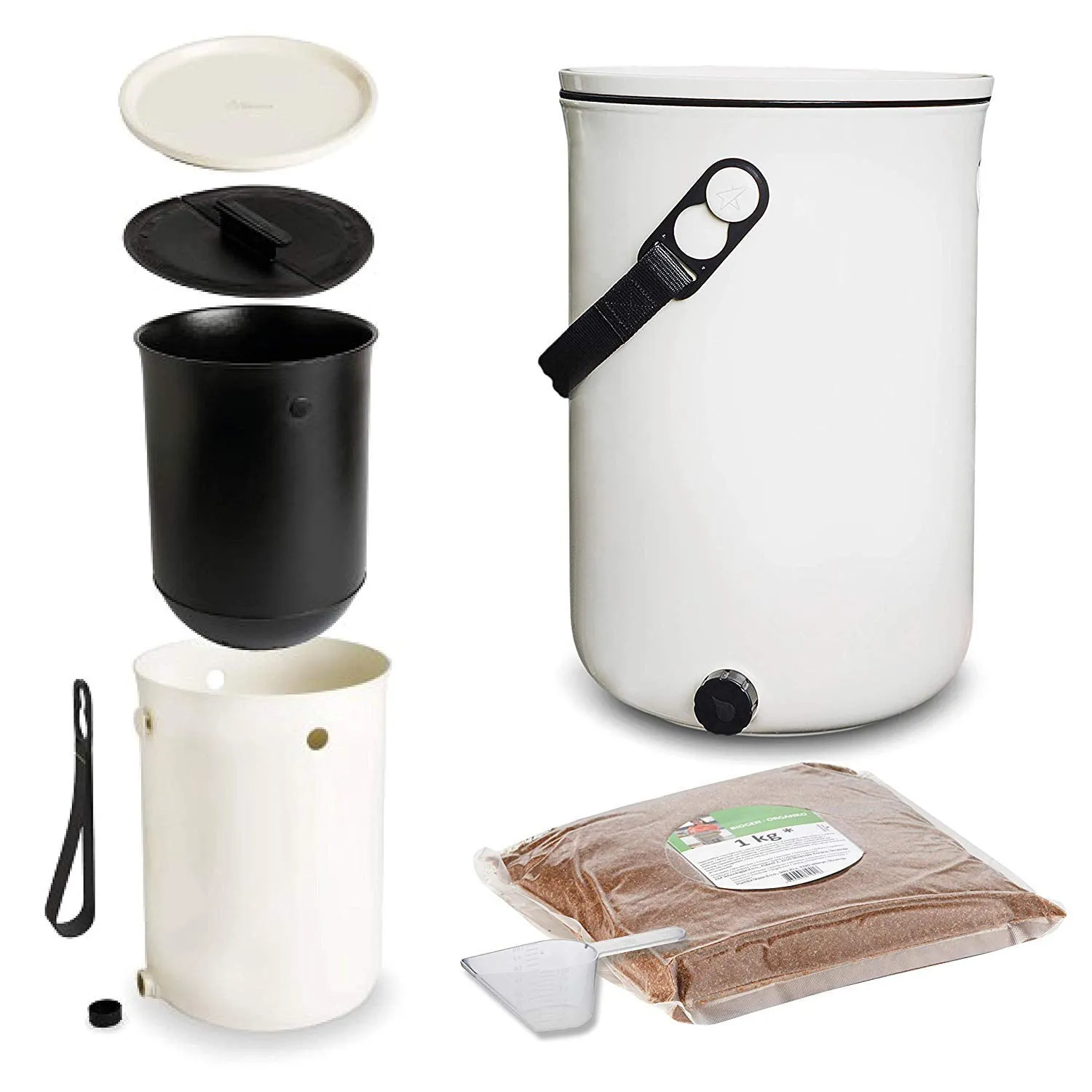 Bokashi Organko Two Kitchen Composter Value Pack