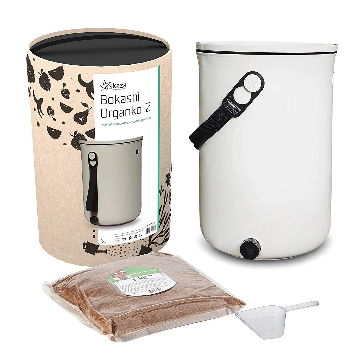 Bokashi Organko Two Kitchen Composter Value Pack