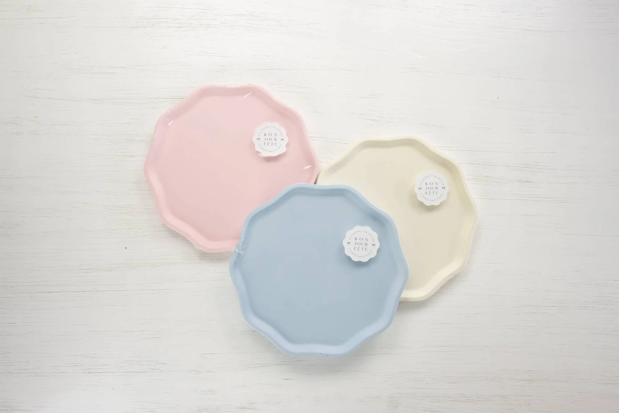 Bonjour Fête - FRENCH CRÈME COMPOSTABLE DINNER PLATES
