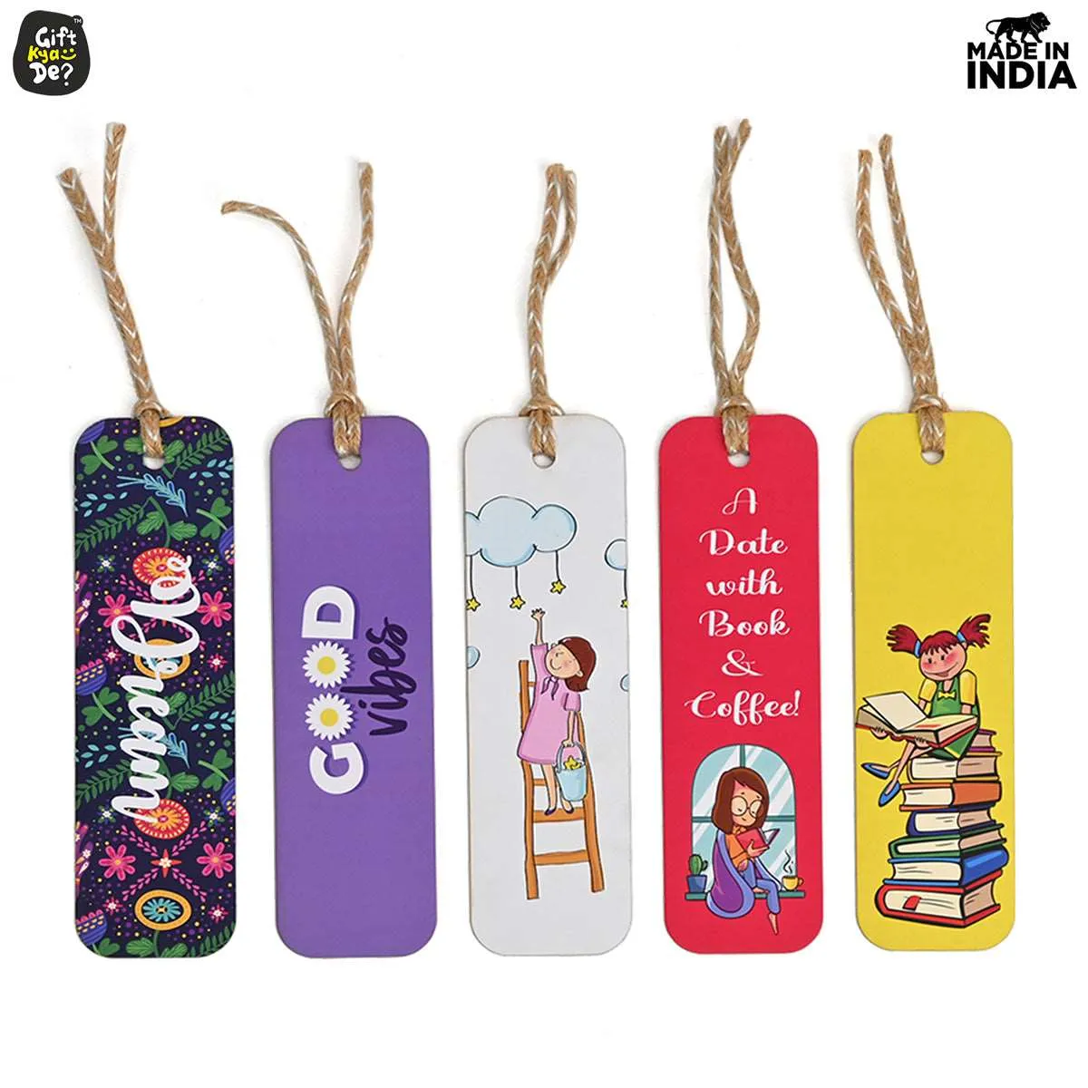 Bookmarks Set of 5 & 10 Creative Book Marks for Book | Unique Gifts for Book Lovers | Tassel Dori | Book Accessories