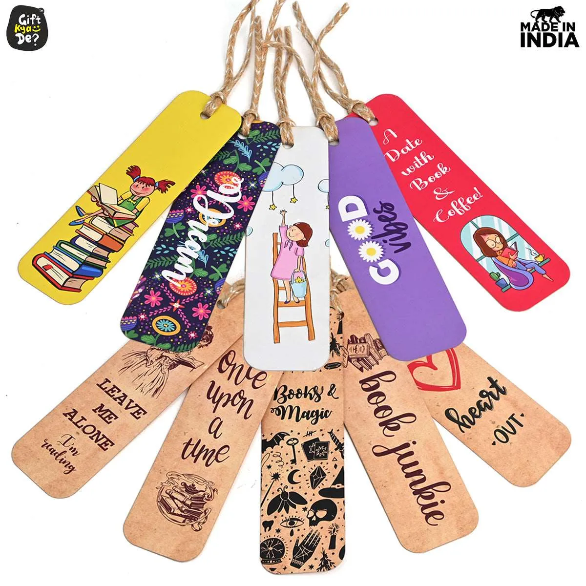 Bookmarks Set of 5 & 10 Creative Book Marks for Book | Unique Gifts for Book Lovers | Tassel Dori | Book Accessories