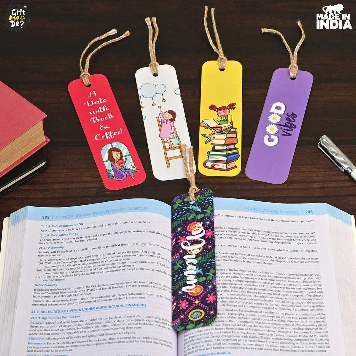 Bookmarks Set of 5 & 10 Creative Book Marks for Book | Unique Gifts for Book Lovers | Tassel Dori | Book Accessories