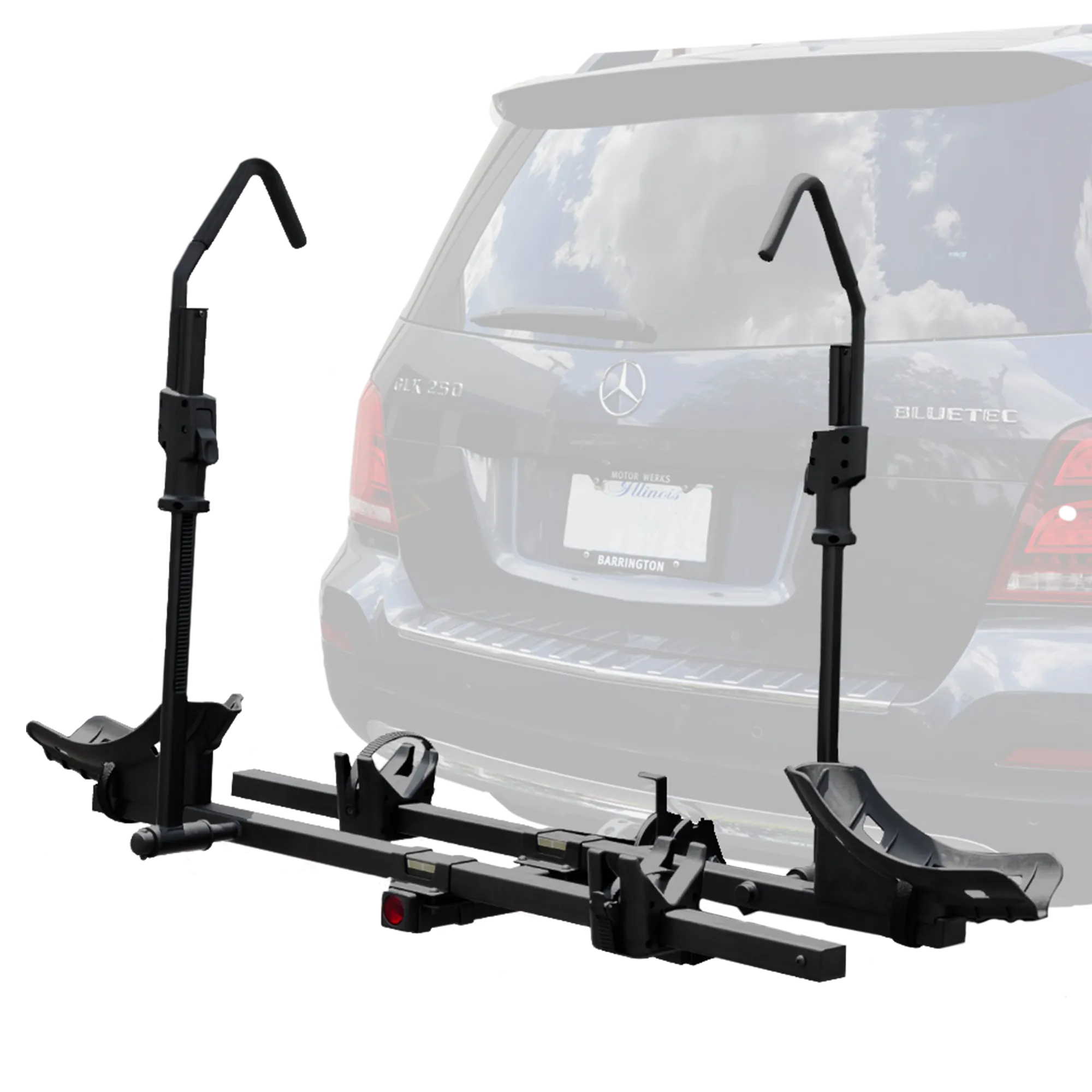 BV 2 Bike Hitch Mount Rack Carrier for Fat Tire | BV-HR01-2-FT