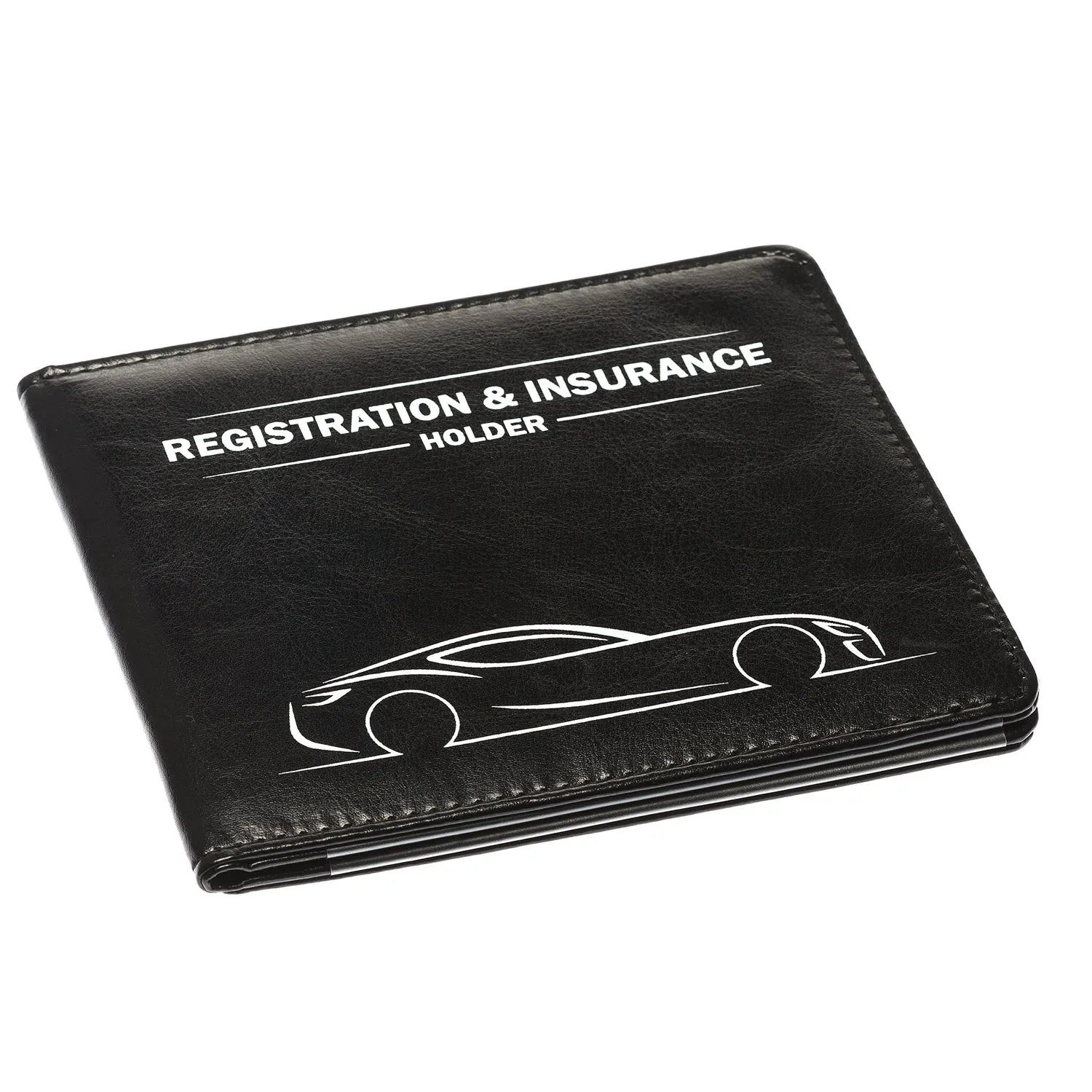 CANOPUS Car Registration and Insurance Holder with Magnetic Closure, Car Document Holder, Vehicle Glove Box Organizer, Wallet for Auto, Motorcycle, Truck, 1 Holder with 2 Sets of EZ Pass Strips