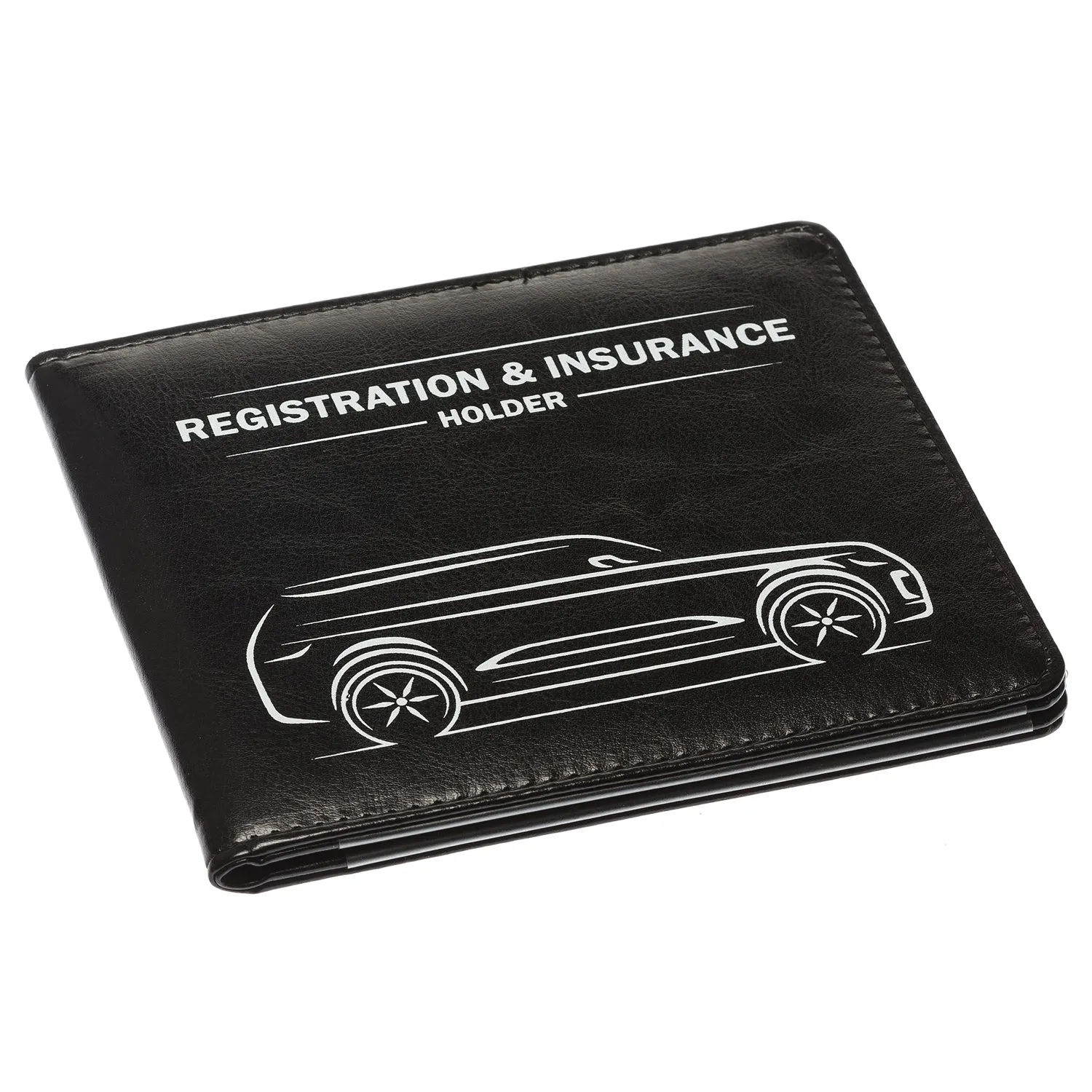 CANOPUS Car Registration and Insurance Holder with Magnetic Closure, Car Document Holder, Vehicle Glove Box Organizer, Wallet for Auto, Motorcycle, Truck, 1 Holder with 2 Sets of EZ Pass Strips
