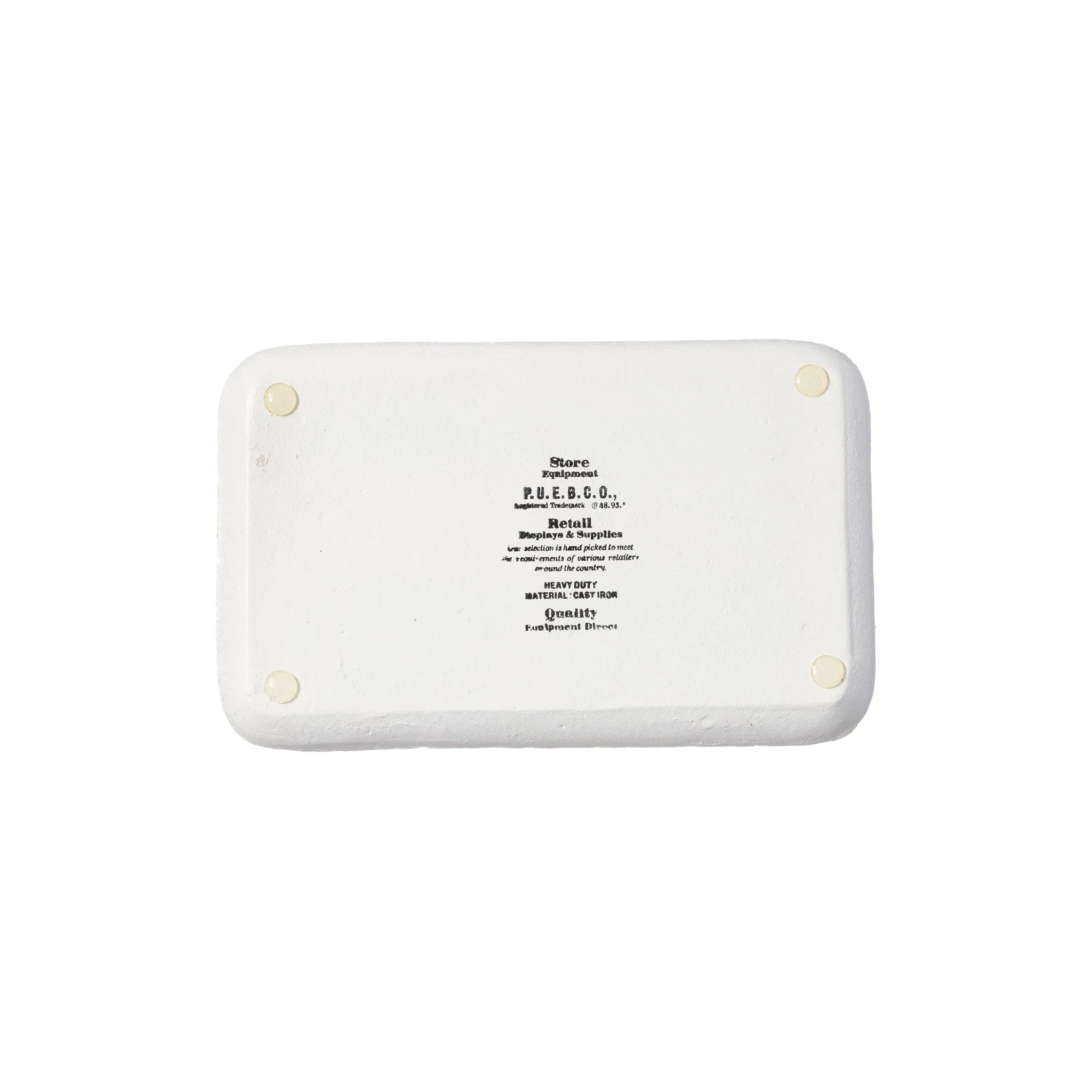 CAST IRON TRAY - WHITE