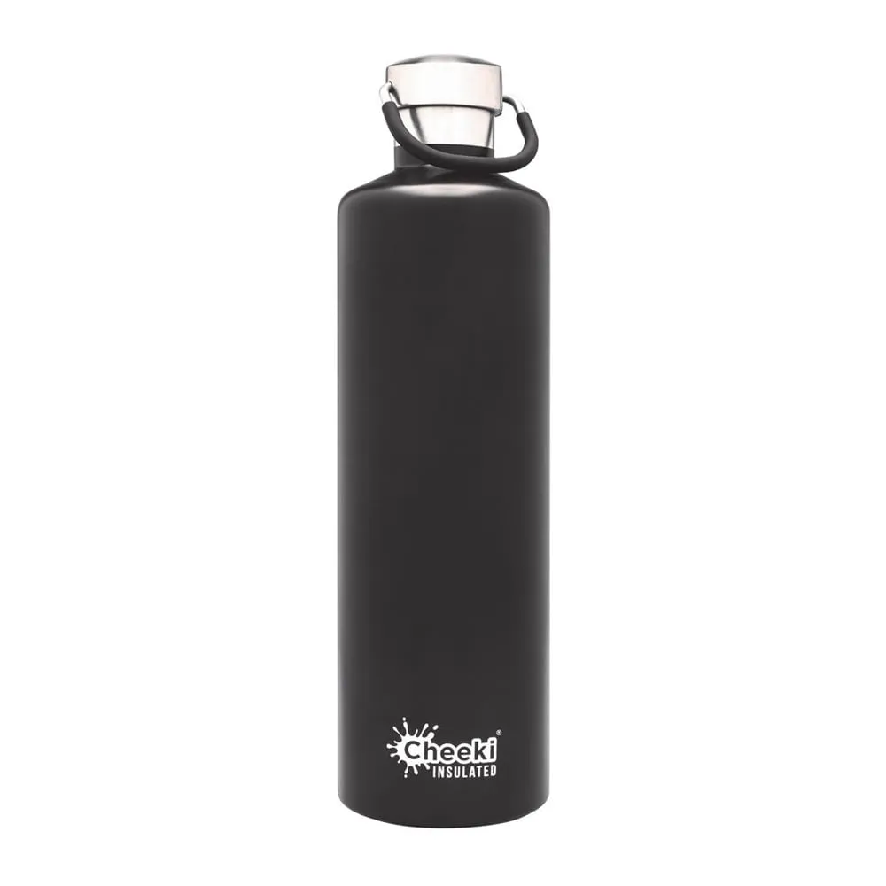 Cheeki Insulated Classic Bottle - Matte Black