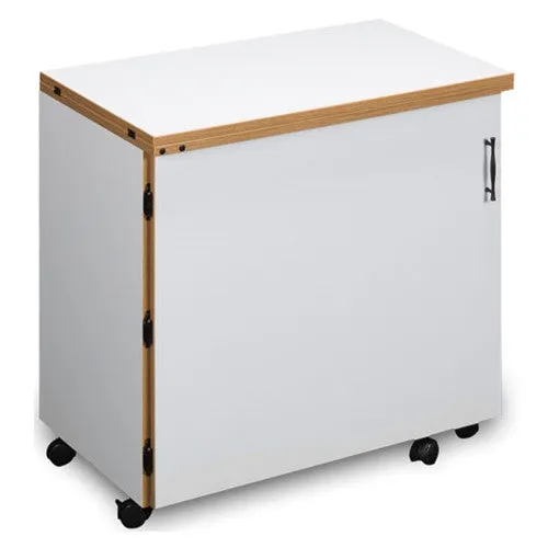 Compact Quality Sewing Machine Cabinet in White