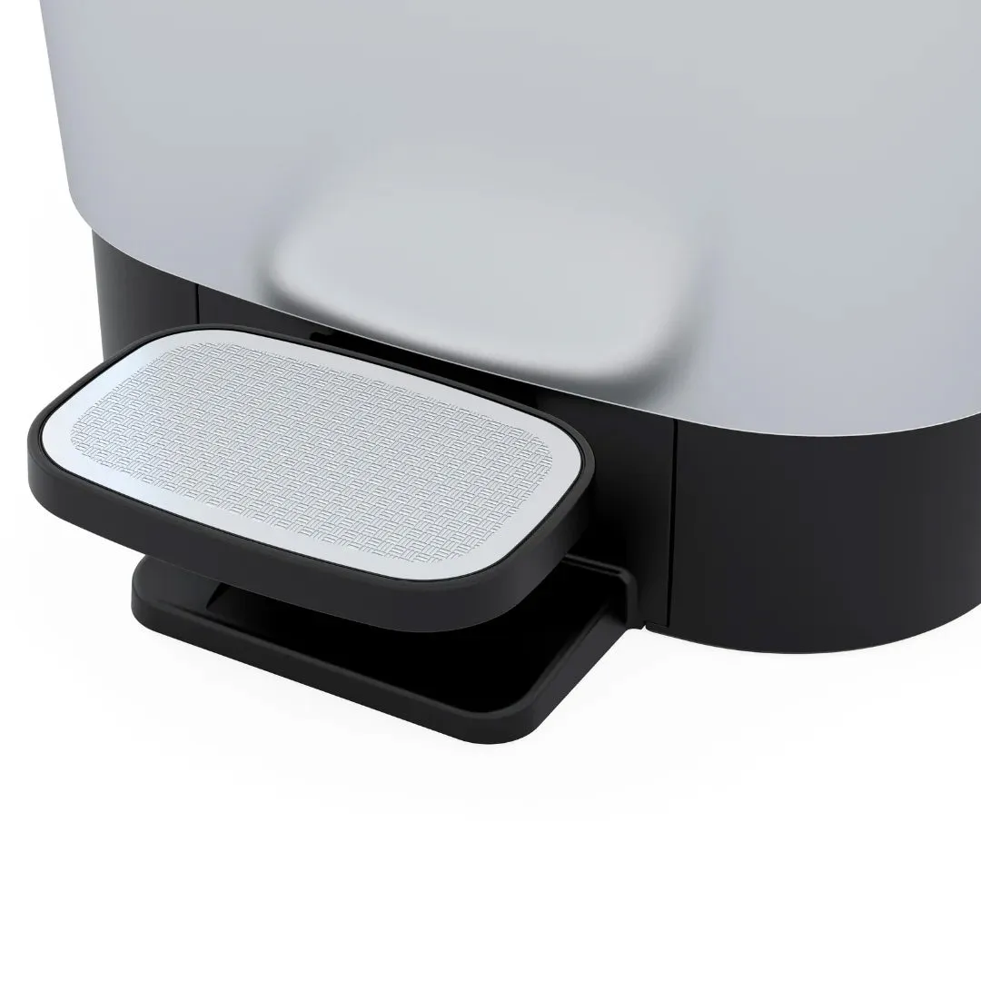 Curver Chic 35L Pedal Bin  - Steel Look