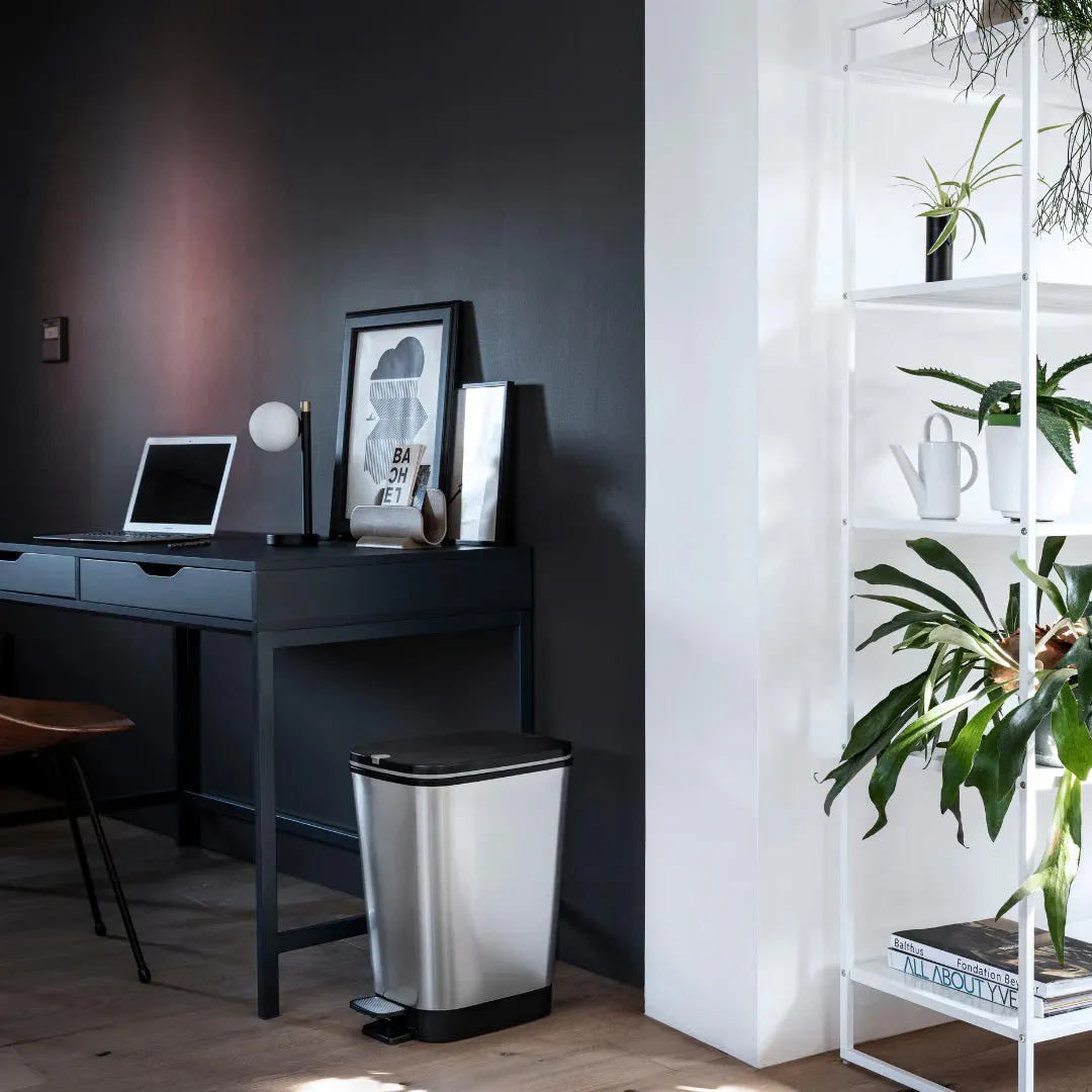 Curver Chic 35L Pedal Bin  - Steel Look